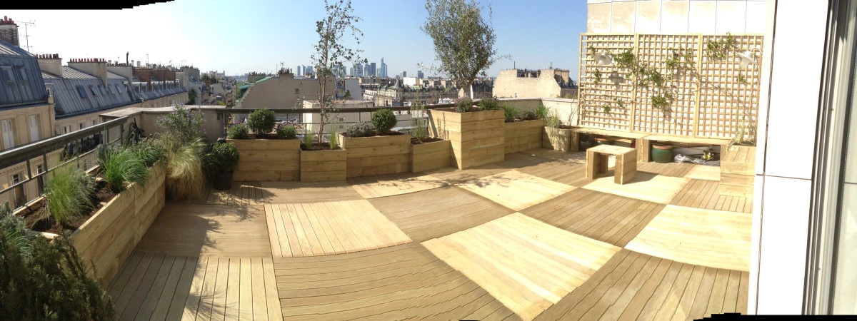 Aménagement de jardin avec terrasse